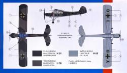 Směr SMĚR Model letadlo Fieseler Fi156 Storch 1:72 (stavebnice letadla)