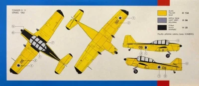 Směr Model letadlo Fokker S11 Inst 1:40 (stavebnice letadla)
