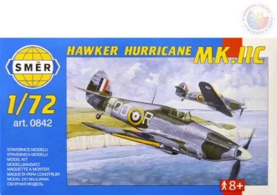 Směr Model letadlo Hawker Hurricane MK IIC 1:72 (stavebnice letadla) Směr Model letadlo Hawker Hurricane MK IIC 1:72 (stavebnice letadla)