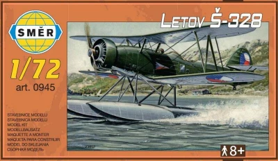 Směr Model letadlo Letov Š-328 1:72 stavebnice letadla 68 dílků Směr Model letadlo Letov Š-328 1:72 stavebnice letadla 68 dílků