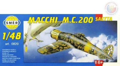 Směr Model letadlo Macchi M.C.200 Saetta 1:48 (stavebnice letadla) Směr Model letadlo Macchi M.C.200 Saetta 1:48 (stavebnice letadla)