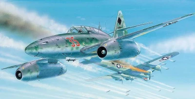 Směr Model letadlo Messerschmitt Me 262 1:72 (stavebnice letadla)