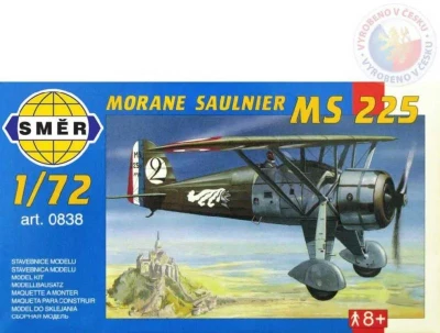 Směr Model letadlo Morane Saulnier MS 225 1:72 (stavebnice letadla) Směr Model letadlo Morane Saulnier MS 225 1:72 (stavebnice letadla)