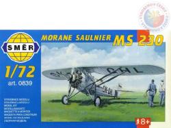 Směr SMĚR Model letadlo Morane Saulnier MS 230 1:72 (stavebnice letadla)