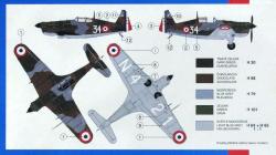 Směr SMĚR Model letadlo Morane Saulnier MS 406 1:72 (stavebnice letadla)