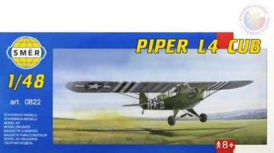 Směr Model letadlo Piper L4 Cub 1:48 (stavebnice letadla) Směr Model letadlo Piper L4 Cub 1:48 (stavebnice letadla)