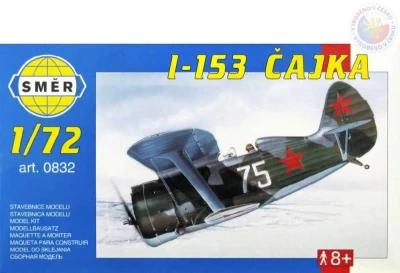Směr Model letadlo Polikarpov I153 1:72 (stavebnice letadla) Směr Model letadlo Polikarpov I153 1:72 (stavebnice letadla)