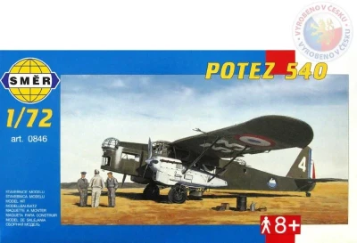 Směr Model letadlo Potez 540 1:72 (stavebnice letadla) Směr Model letadlo Potez 540 1:72 (stavebnice letadla)