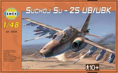 Směr Model letadlo Suchoj SU-25 UB/UBK plastová stavebnice letadla 1:48 Směr Model letadlo Suchoj SU-25 UB/UBK plastová stavebnice letadla 1:48