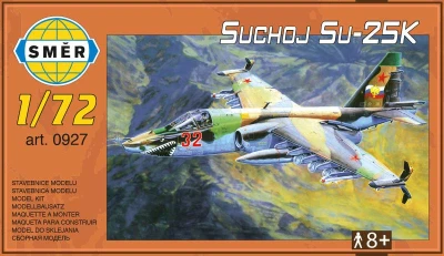 Směr Model letadlo Suchoj Su-25K 1:72 stavebnice letadla 97 dílků Směr Model letadlo Suchoj Su-25K 1:72 stavebnice letadla 97 dílků