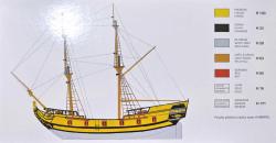 Směr SMĚR Model loď Black Falcon 1:120 (stavebnice lodě)