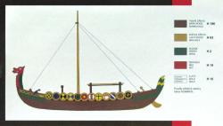 Směr SMĚR Model loď Viking 1:60 (stavebnice lodě)