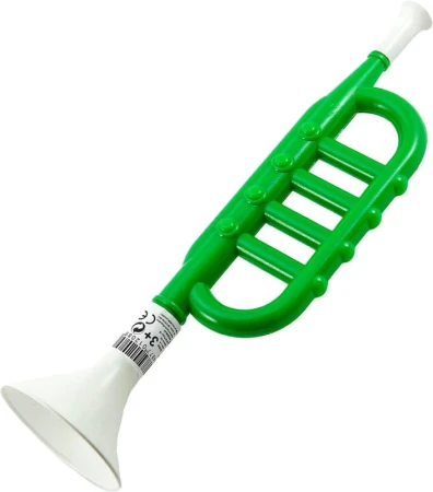 Směr Trumpeta retro dětská zelená plast (hudební nástroje)