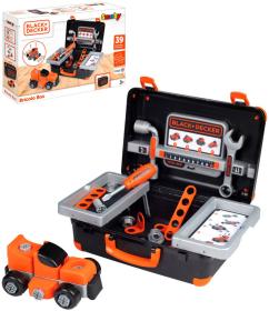 Smoby B+D Bricolo pracovní dětské nářadí + montážní auto malý kutil v kufříku