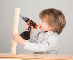 Smoby B+D Dětský aku šroubovák / vrtačka 2v1 na baterie Světlo