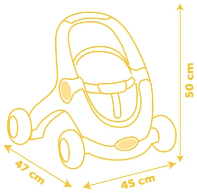 Smoby Baby chodítko 3v1 set s plyšákem Medvídek Pú PLYŠ