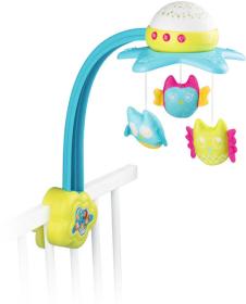 Smoby Baby Cotoons hudební kolotoč 2v1 na baterie Světlo Zvuk pro miminko