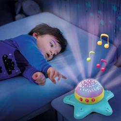 Smoby Baby Cotoons hudební kolotoč 2v1 na baterie Světlo Zvuk pro miminko