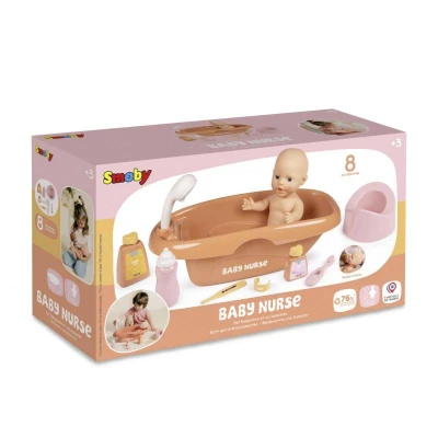 Smoby Baby Nurse vanička pro panenku miminko set s příslušenstvím