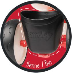 Smoby Baby odrážedlo Rookie červené odstrkovadlo s košíkem