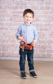 Smoby Black and Decker sada dětské pracovní nářadí 14ks na opasku