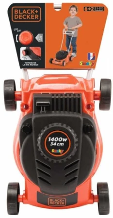 Smoby Black and Decker sekačka zahradní dětská 35x56x23cm černooranžová plast