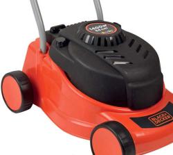 Smoby Black and Decker sekačka zahradní dětská 35x56x23cm černooranžová plast