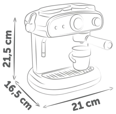 Smoby Espresso kávovar dětský presovač na baterie Světlo Zvuk