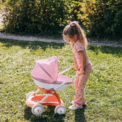 Smoby Kočárek Baby Nurse hluboký pro panenku miminko kov