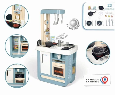 Smoby Kuchyňka Bon Appetit dětské kuchyňské studio s nádobím na baterie Zvuk