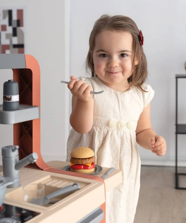 Smoby Kuchyňka elektronická dětské kuchyňské studio na baterie Zvuk