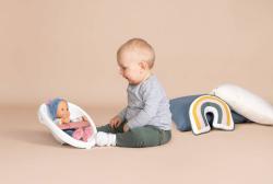 Smoby Little baby chodítko / kočárek / sedátko pro miminko set s panenkou 3v1