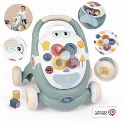 SMOBY Little Smoby baby chodítko / hrací deska / kočárek s aktivitami 3v1