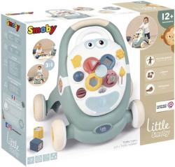 SMOBY Little Smoby baby chodítko / hrací deska / kočárek s aktivitami 3v1