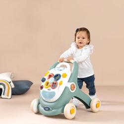 SMOBY Little Smoby baby chodítko / hrací deska / kočárek s aktivitami 3v1