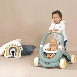 SMOBY Little Smoby baby chodítko / hrací deska / kočárek s aktivitami 3v1