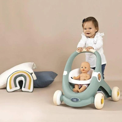Smoby Little baby chodítko / hrací deska / kočárek s aktivitami 3v1