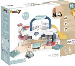 SMOBY Little Smoby Multigaráž baby herní set s výtahem a autíčkem plast