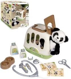 Smoby Malý veterinář dětské lékařské potřeby s přepravním boxem a pandou