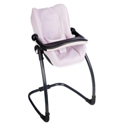 Smoby Maxi-Cosi 3v1 Autosedačka a židlička pro panenky světle růžová