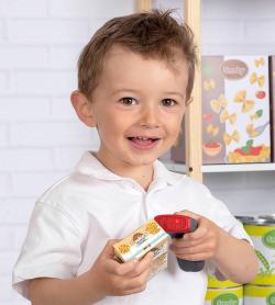 Smoby Pokladna elektronická s váhou zelenošedá na baterie Světlo Zvuk