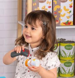 Smoby Pokladna elektronická s váhou zelenošedá na baterie Světlo Zvuk