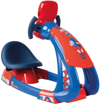 Smoby Trenažér V8 Driver Spidey simulátor řízení na baterie Světlo Zvuk