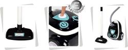 Smoby Vysavač dětský 27cm Eco Clean černobílý na baterie Zvuk plast