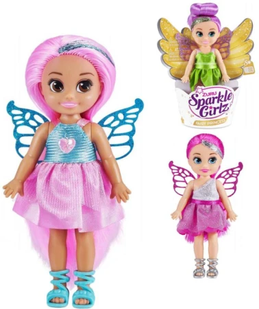 Sparkle Girlz Fairy Princess panenka s křídly víla malá v kornoutu 3 druhy Sparkle Girlz Fairy Princess panenka s křídly víla malá v kornoutu 3 druhy