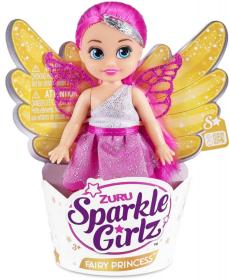 Sparkle Girlz Fairy Princess panenka s křídly víla malá v kornoutu 3 druhy