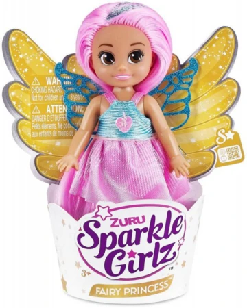 Sparkle Girlz Fairy Princess panenka s křídly víla malá v kornoutu 3 druhy