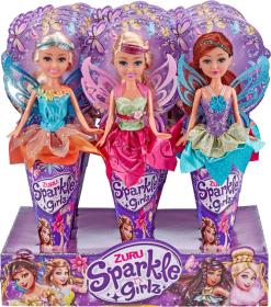 Sparkle Girlz Panenka víla s křídly v kornoutku 4 druhy