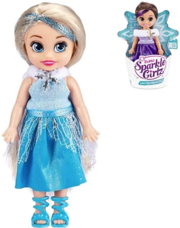 Sparkle Girlz Winter Princess panenka zimní princezna 2 druhy v kornoutku Sparkle Girlz Winter Princess panenka zimní princezna 2 druhy v kornoutku