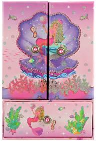 Šperkovnice dětská mořská panna rozkládací set s doplňky karton